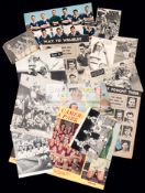 A 1950s schoolboy's collection of football autographs,