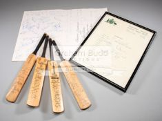 A collection of 1970s autographed cricket memorabilia,