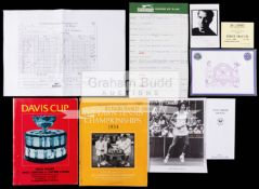 Tennis programmes, annuals, and other miscellaneous publications and ephemera,