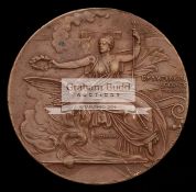 Athens 1896 Olympic Games participant's medal, designed by N Lytras, struck by Honto-Poulus, bronze,
