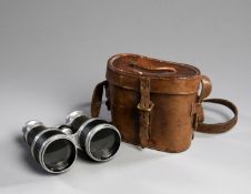 The binoculars originally owned and used by the racehorse trainer Sam Darling, by Negretti & Zambra,