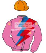 The British Horseracing Authority Sale of Racing Colours: PINK, RED and BLUE lightning bolts,