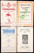 A collection of 17 1950s Scottish football programmes, Hearts, Partick, Rangers, Celtic etc.