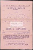 23 Dulwich Hamlet home programmes season 1943-44, including fixtures v Erith & Belvedere,