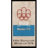 Montreal 1976 Olympic Games official's badge, Cupro-nickel, 29 by 57mm.