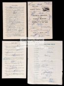 Cricket autographs collected by Harold Pooley,