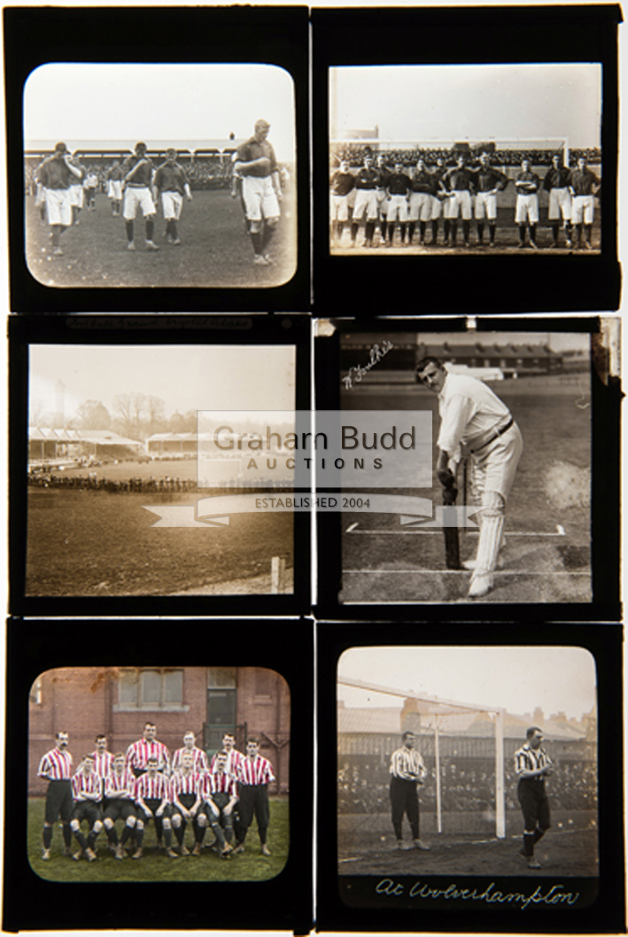 A good collection of 22 football magic lantern slides, - Image 3 of 3