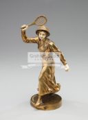 Sylvain Kinsburger (French, 1885-1935) LADY TENNIS PLAYER signed,