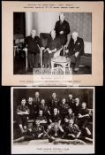 A 1947 period photograph of the surviving players from the Scottish Cup "Snow Final" of 1888-89