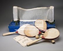 A boxed "Cavendish" table tennis set circa 1905,