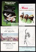 14 racecards including the 1953 Derby won by Pinza and the 1972 B&H Cup won by Roberto,