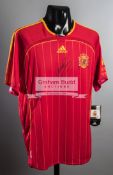 Fernando Torres signed Spain replica international jersey,