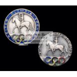 Two Berlin 1936 Olympic Games equestrian badges,