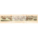 After Clifton Thomson of Nottingham (1775-1828) PANORAMIC VIEW OF BRITISH HORSE RACING: THE RACE