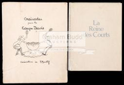 "Croisade Pour La Coupe Davis", French language book of tennis caricatures drawn by Robert Monteil,