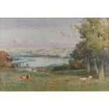 Farquharson, David., 1839-1907, British, River Above Rouen. 16 x 24, (41 x 60.5 cms.