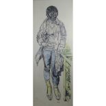 Bratby, John Randall 1921-1992 British AR, Gloria. 72 x 28 ins., (183 x 71 cms.