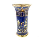 A rare Carlton Ware 'Tutankhamen' pattern Wiltshaw and Robinson vase, circa 1923.