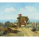 Gabercan, Leon Nineteenth/Twentieth Century French, The Haycart. 16.25 x 19 ins., (41.25 x 48.