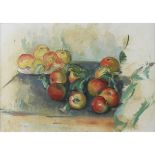 Steyn, Stella 1907-1987 Irish AR, Still Life, Apples. 15.5 x 22.25 ins., (39.5 x 56 cms.