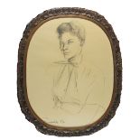 Jacus, Jean Theobald b1924 French AR, Portrait of a Lady. 27 x 21 ins., (68.25 x 53.25 cms.