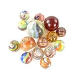 A collection of marbles, 19th century an