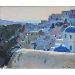 Howard, Ken b1932 British AR, Santorini Evening. 11 x 12 ins., (26 x 30.5 cms.