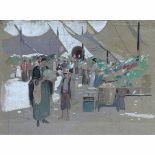 Rose, David Thomas 1871-1964 British AR, Moroccan Market. 9 x 11.5 ins., (23 x 29 cms.