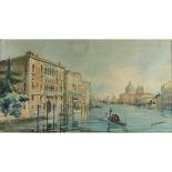 Cadorin, Ettore 1876-1952 Italian/American AR, Venice. 10.25 x 18.75 ins., (26 x 48 cms.