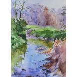 Cadman, Michael Lawrence 1920-2010 British AR, Stream near Leigh. 18.5 x 13.25 ins., (47 x 33.5 cms.