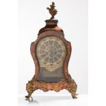 Gilt bronze mounted, tortoiseshell and fine woods veneered Cartel table clock, Sicily, XVIII sec.