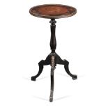 Bronze mounted and various wood inlaid guéridon table, 19th Century.