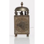 Bronze lantern clock, late 17th Century - early 18th Century.