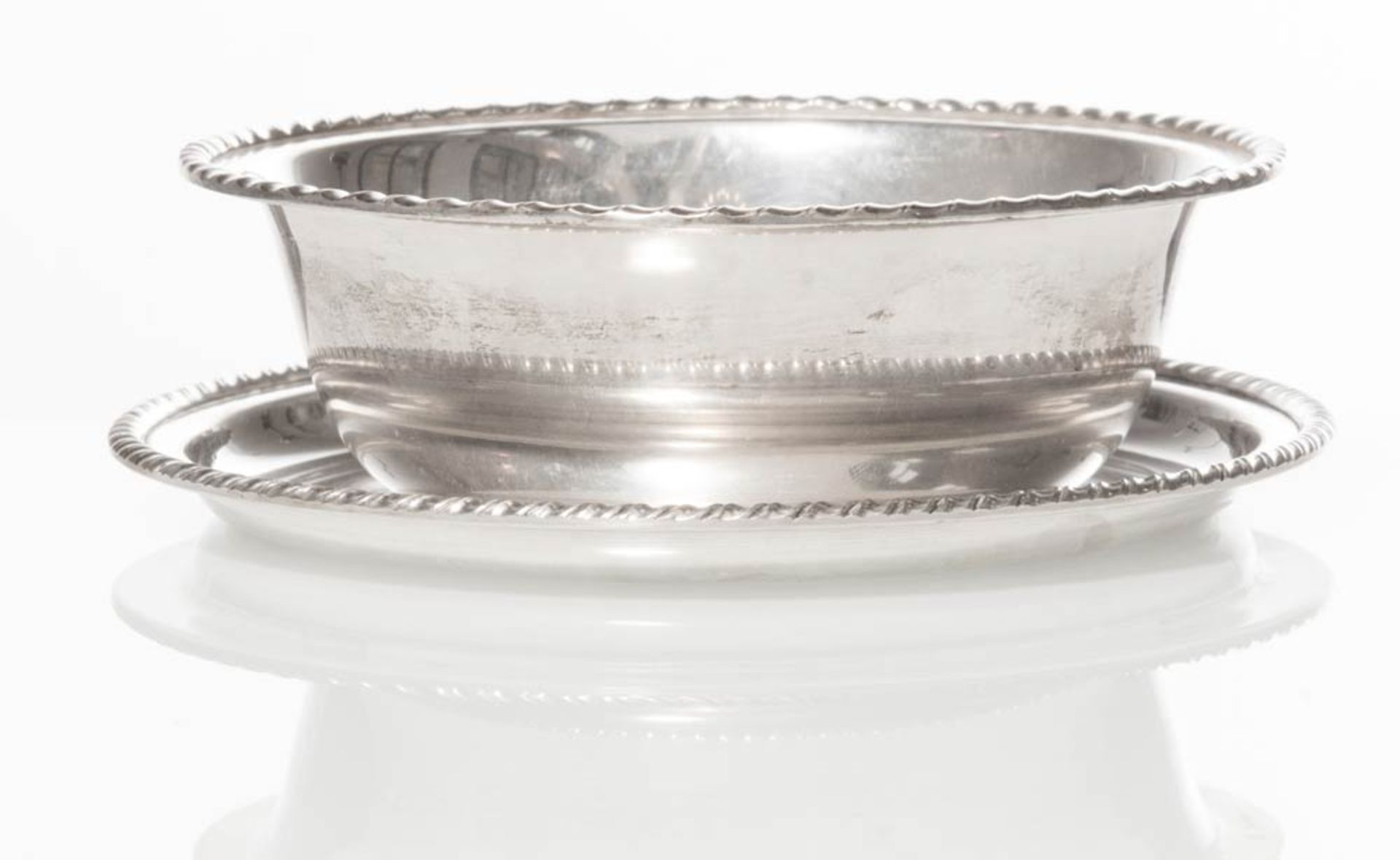 Set of twelve silver bowls and twelve silver dishes. - Image 2 of 2