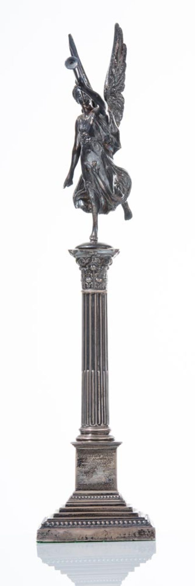 Silver Sculpture, "Vittoria Alata", Fattorini & Sons, England.