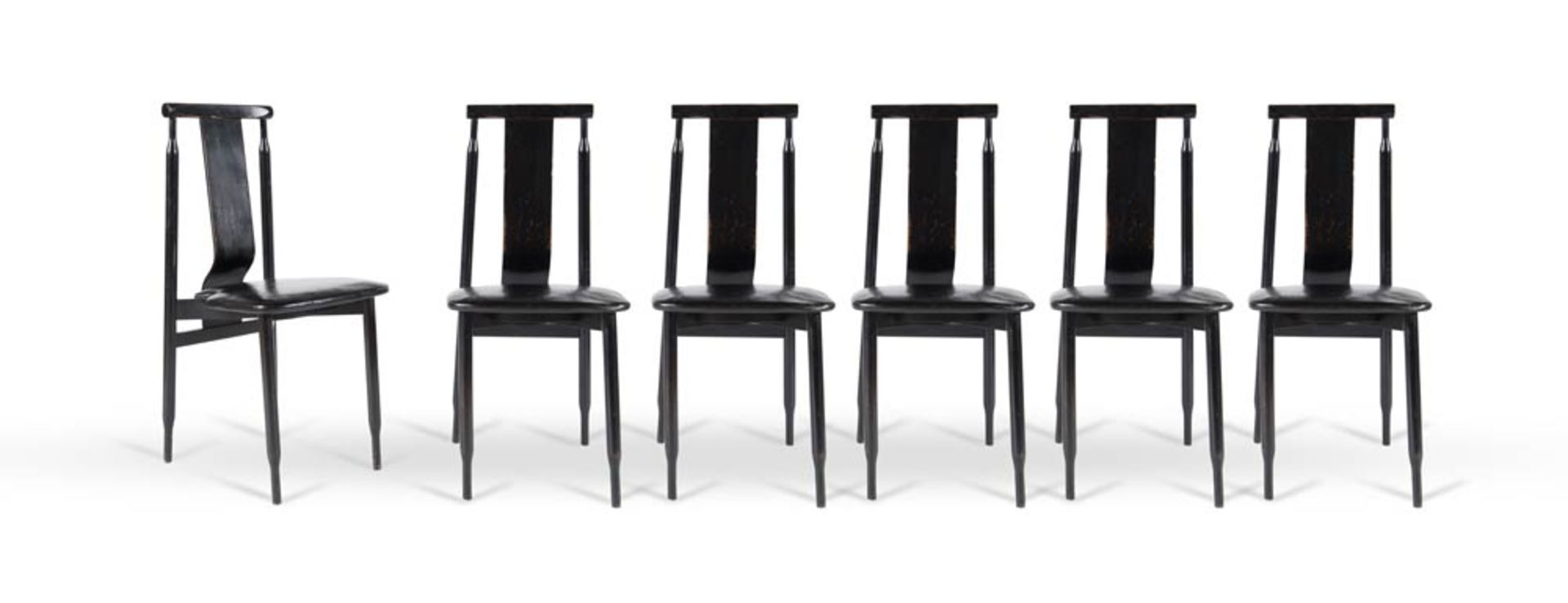 Achille e Piergiacomo Castiglioni, six chairs "Lierna", Gavina Edition, 1960