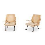 Ignazio Gardella (Milano 1905 - Oleggio 1999), pair of armchairs "Digamma", Gavina Edition, 1957