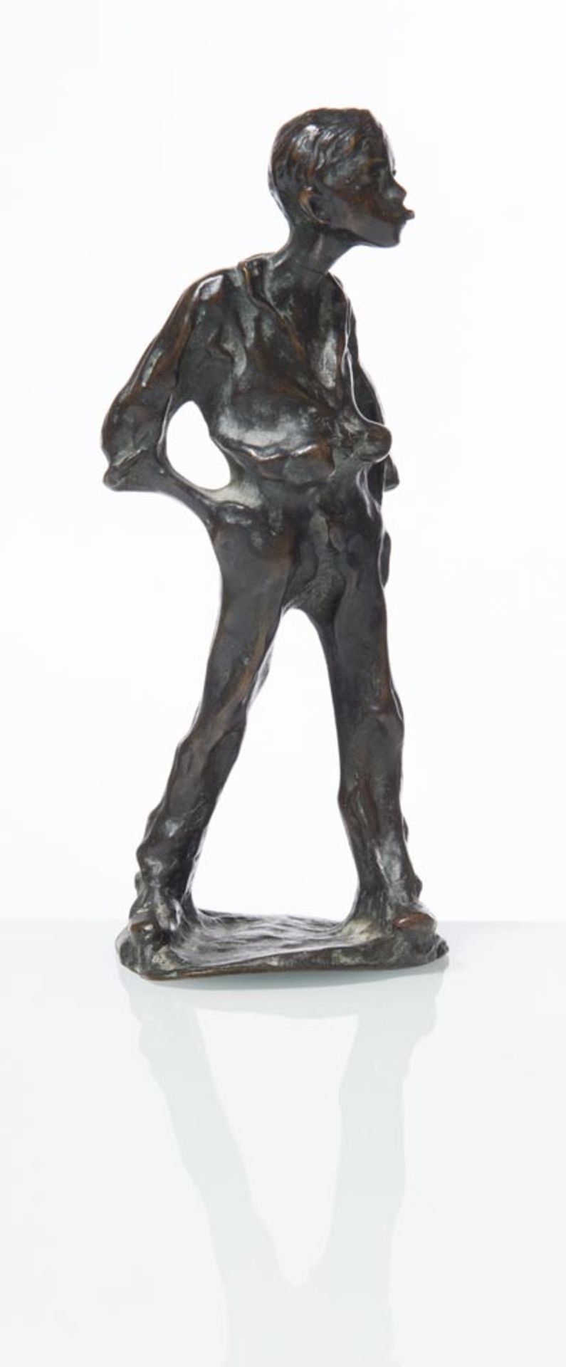 Bronze sculpture, "Scugnizzo", 20th Century