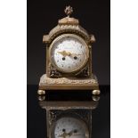 G. Megnin, gilt bronze table clock, France, 19th Century