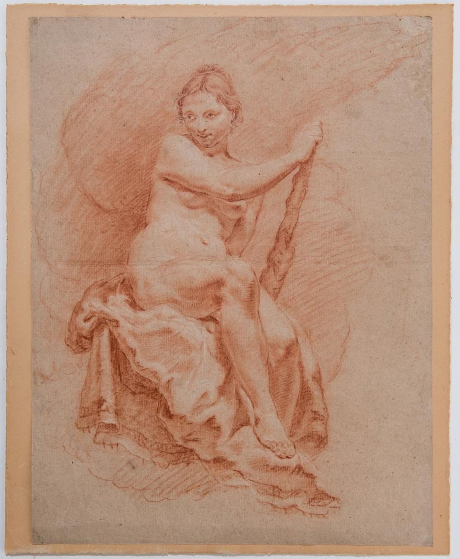 Giuseppe Maria Crespi (Bologna 1665 - 1747), circle of, "Studio di figura femminile"