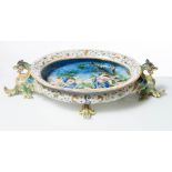 Majolica centerpiece, Manufacture Minghetti, early 20th Century