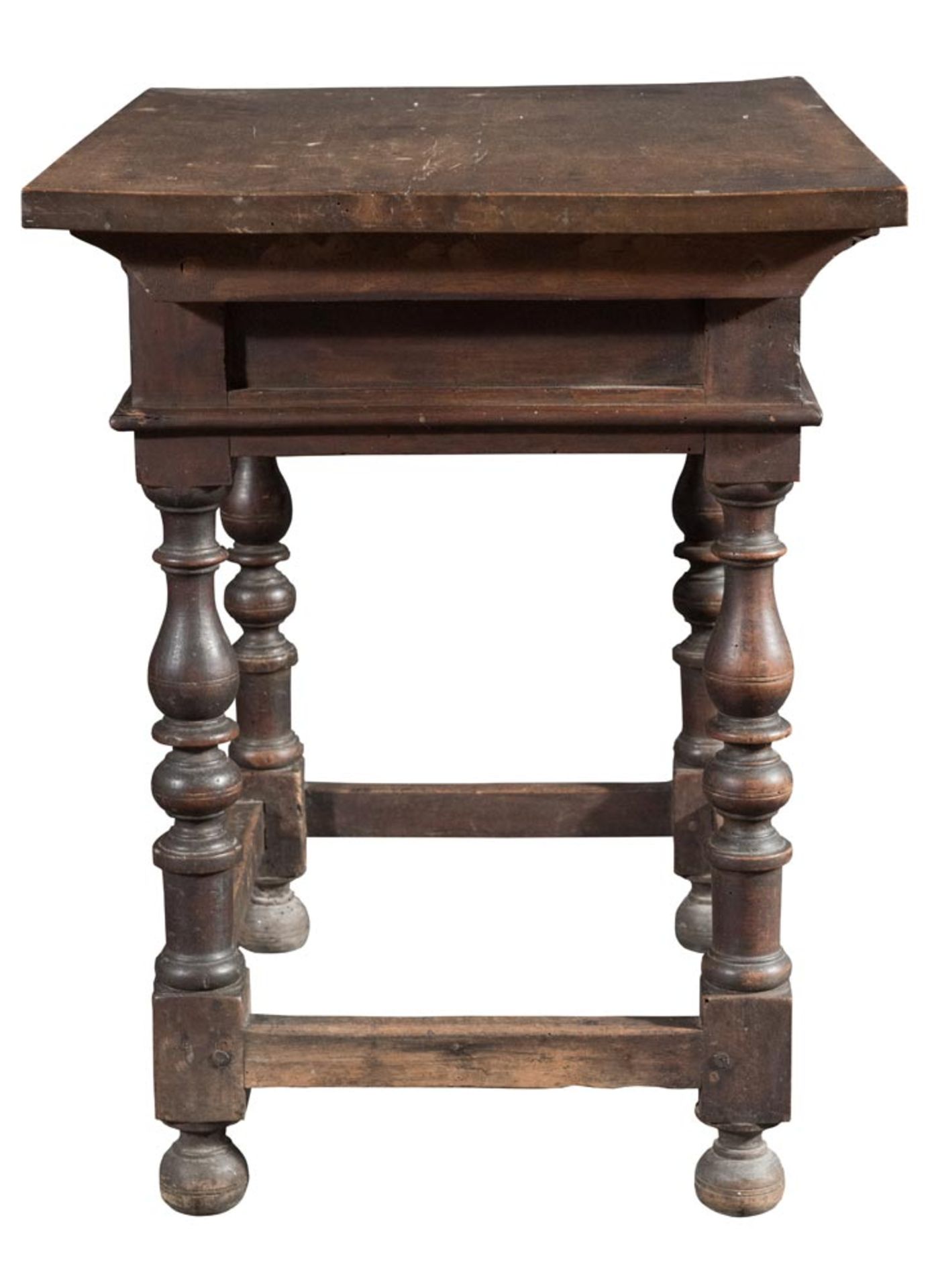 Walnut small table, Bologna, 18th Century. - Bild 2 aus 2