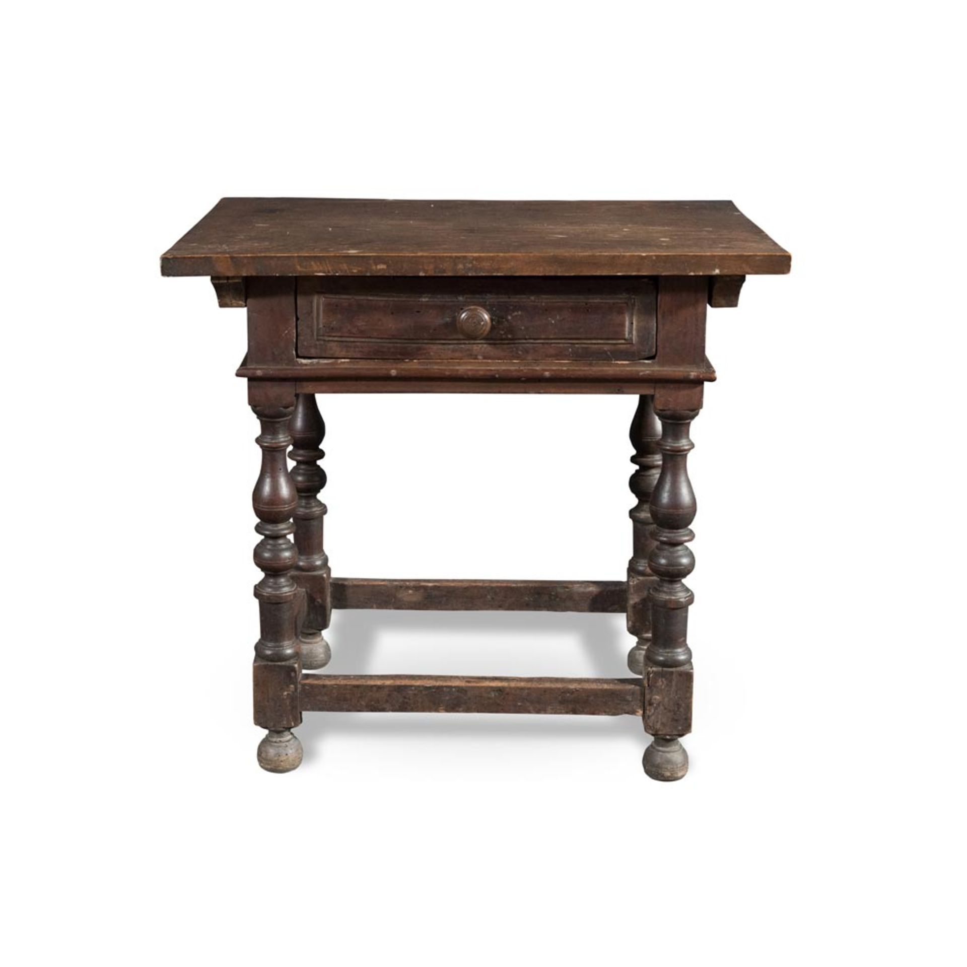 Walnut small table, Bologna, 18th Century.