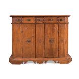 Fruitwood sideboard, Parma/Reggio Emilia, late 17th Century - early 18th Century.