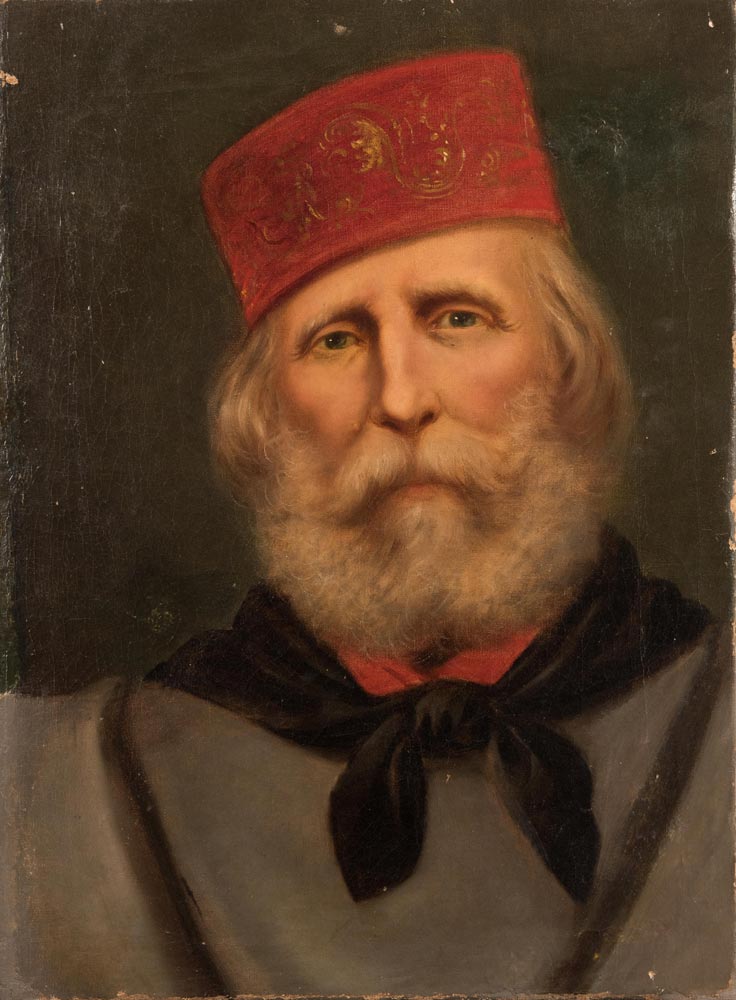 Pittore della fine del XIX sec., "Ritratto di Garibaldi".