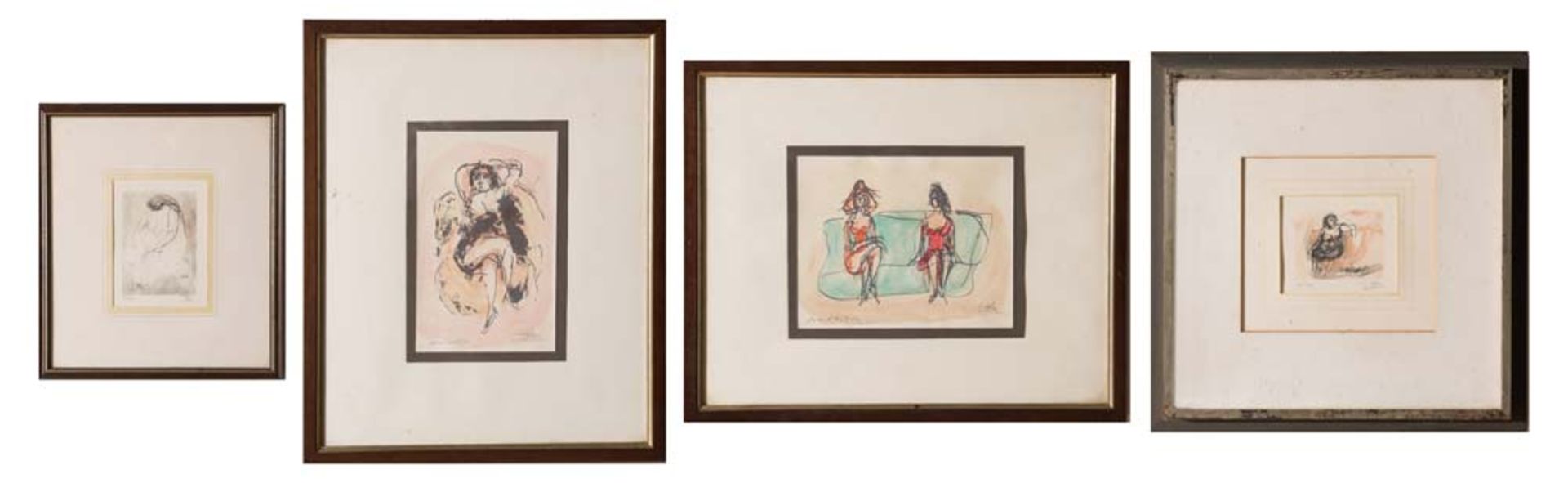 Cleto Tomba (Castel San Pietro Terme 1898 - Bologna1987), two lithographs and two artist's proofs.