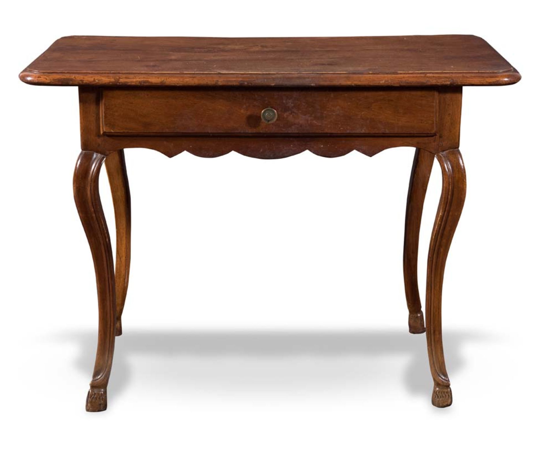 Walnut table, Northern Italy, second half of 18th Century.