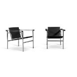 Le Corbusier, Pair of LC1 armchairs, for Cassina, 1970s.