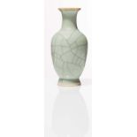 Small green porcelain vase, China, first half of 20th Century.