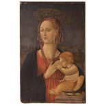 19th Century Painter, “Madonna che allatta Bambin Gesù”.